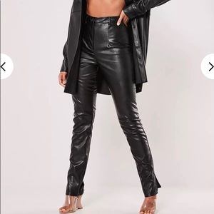 Miss guided split hem pants